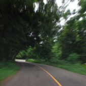 A road taken at speed